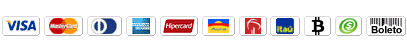 Bitcoin, visa, mastercard, bradesco, pagseguro, unibanco, banco do brasil, aura, hipercard, ita, amex, american express, boleto, carto de crdito
